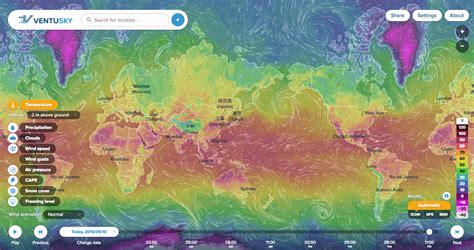 real time temperature map.